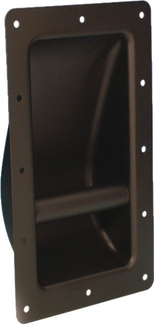 Schalengriffe, Adam Hall Hardware 34001 - Schalengriff Stahl schwarz pulverbeschichtet